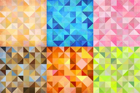 34 Geometric Abstract Backgrounds Patterns On Creative Market