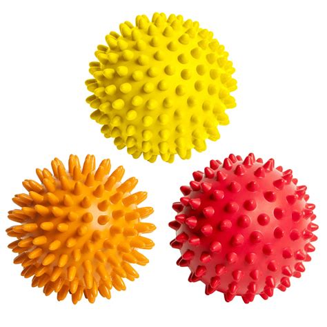 3 Spiky Massage Balls For Plantar Fasciitis Deep Tissue Back Foot