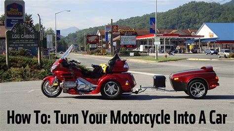 I feel so much safer on it, but noticed the post about the one rolling after an emergency we were 2 up, going about 70mph,and was running dead on into an ominous looking storm, which could not be avoided.after a quick stop to let the wife put on. 10 Ways To Turn Your Motorcycle Into A Car