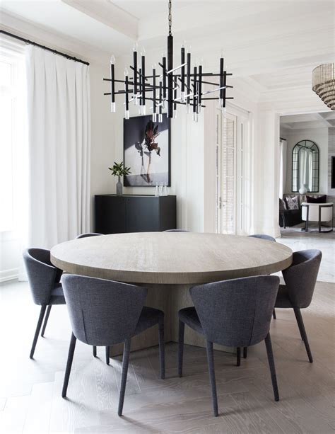 North Toronto — Meg Cassidy Dining Room Design Modern Grey Dining Room