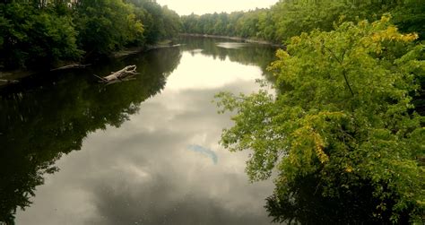 The Mighty Wallkill River Looking North From The Bridge Wallkill New