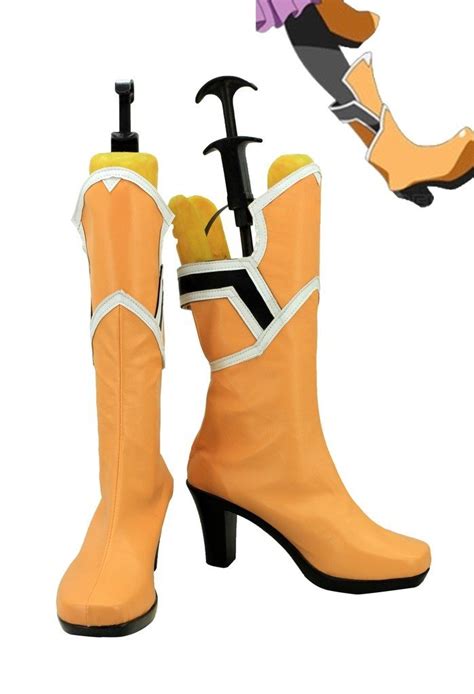 Sword Art Online Sao Yuuki Asuna Cosplay Shoes Boots Custom Made Orange