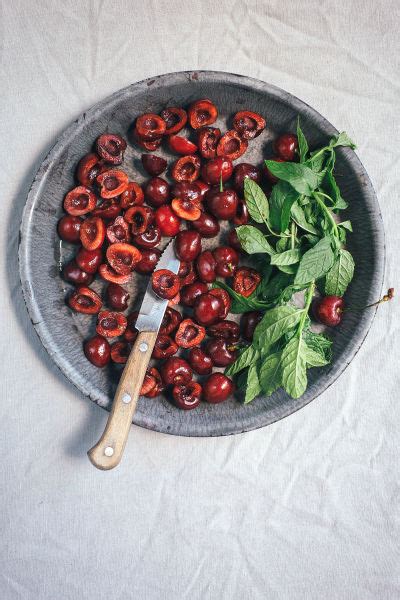 Place in oven to keep warm. Cherry Mint Polenta Bruschetta recipe