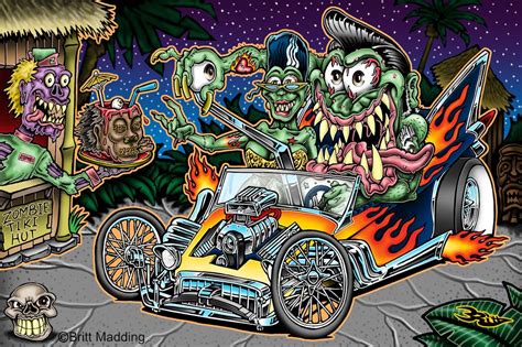 Britt Madding Hot Rod Monster Artist Gallery Lowrider Art Art Online Art Gallery