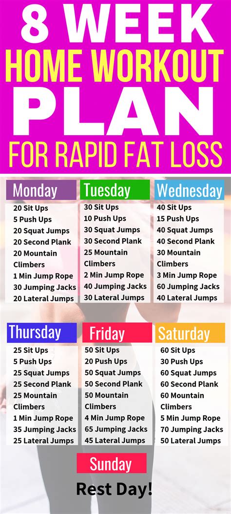 With great motivation, determination, and the time spending on the home workouts you can get fascinating effects. This 8 week no gym home workout plan is THE BEST! I'm so ...