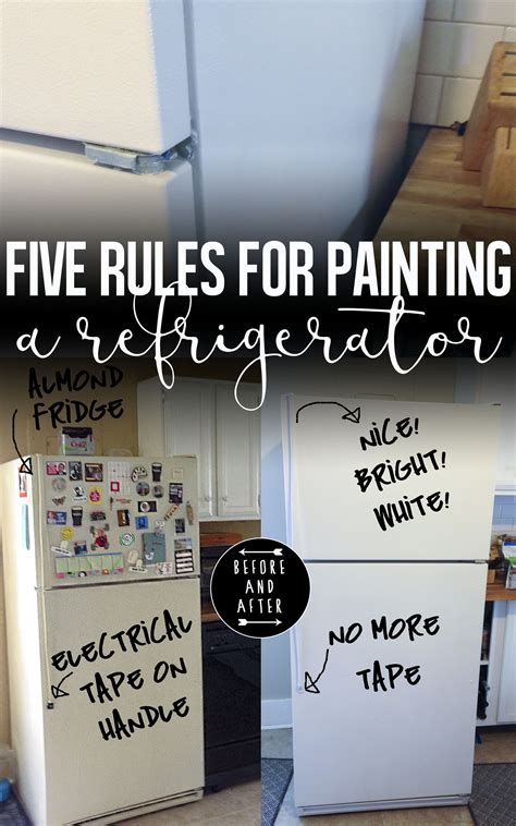 how to paint a refrigerator to look like new. Refrigerator Makeover