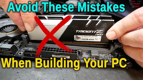 Avoid Common Mistakes When Building A Custom Gaming Pc Youtube