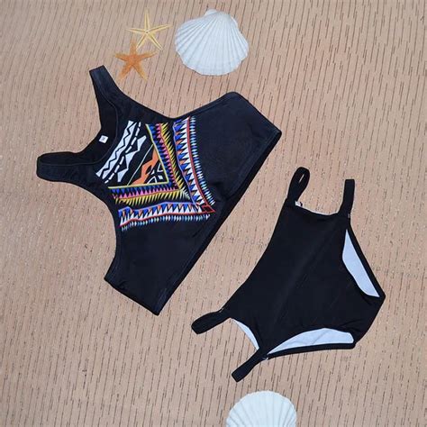 comprar ethnic style women summer beach swimwear slim print swimsuit bathing