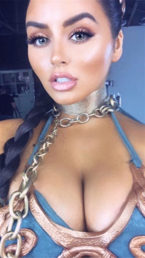 Eager Brunette Abigail Ratchford Showing Her Half Naked Body Team Celeb