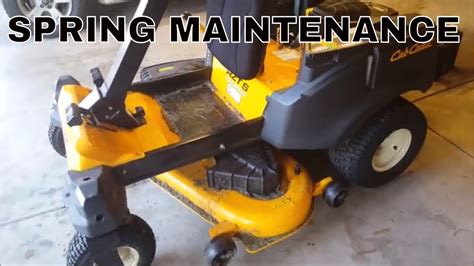 Cub Cadet Rzt Oil Change And Lube Youtube
