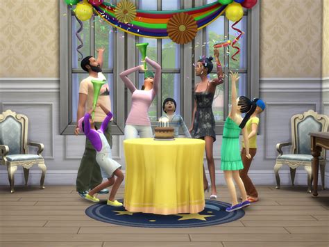 The Sims 4 Throwing Birthday Party Sims Online