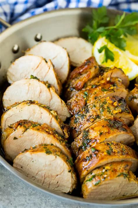 Pork tenderloin is also called pork filet or pork tender. Pork tenderloin marinade with sliced cooked pork in a ...