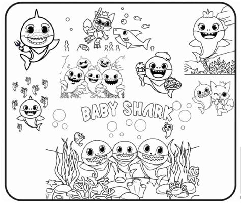 Desenhos Do Baby Shark Para Colorir Blog Ana Giovanna