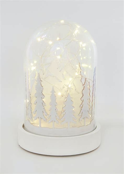 One of the united kingdom's most treasured and distinctive buildings. Iridescent Snow Scene LED Glass Dome (18cm x 12cm ...