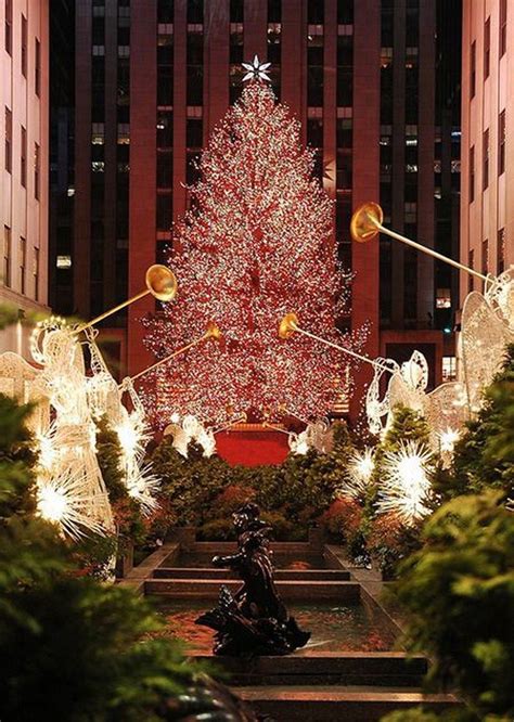 Rockefeller Plaza Christmas In The City New York Christmas Christmas