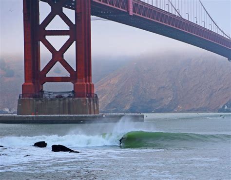 San Francisco Surf Surfing Golden Gate Bridge Wonderful Places
