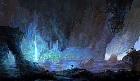 Cave Entrance By Allisonchinart On Deviantart Fantasy Concept Art