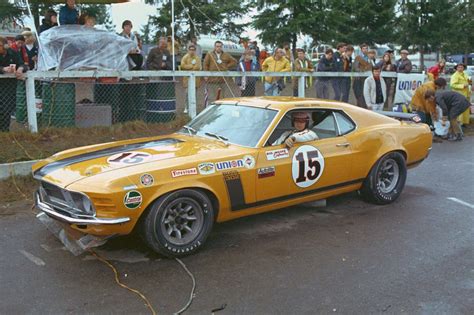 Ford Mustang Boss 302 And Parnelli Jones 1970 Trans Am Race Kent Wash