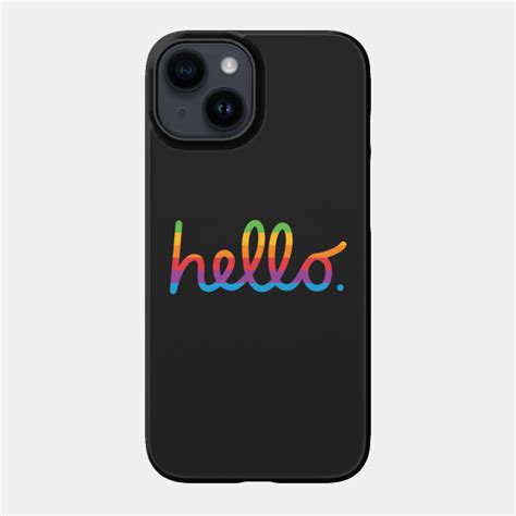 Hello Lisa Rainbow Apple Apple Phone Case Teepublic