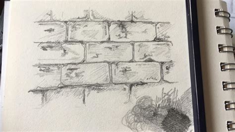 For Some Reason I Really Wanted To Draw A Brick Wall It Was Surprisingly Calming R Drawing