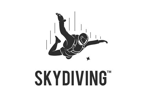 Skydiving Logo Icon Sport Emblem Illustration Par Barra Zain · Creative