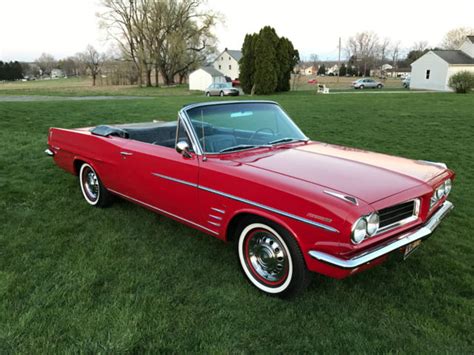1963 Pontiac Lemans Convertible 326 V8 With 3 Speed Manual Trans