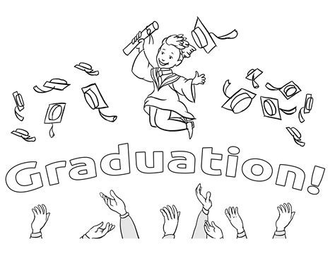 Graduation Coloring Pages Pdf For Kids - Coloringfolder.com