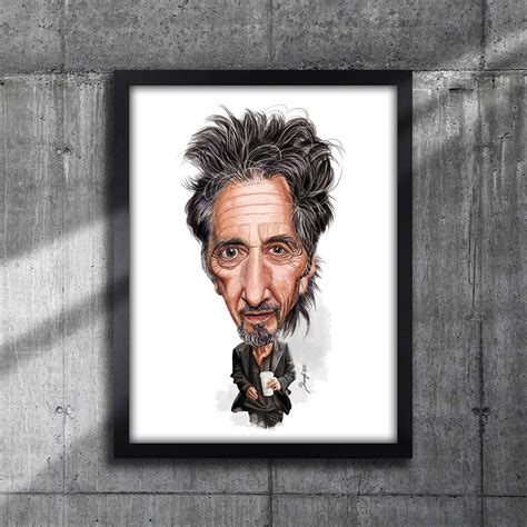 Al Pacino Caricature Limited Edition Framed And Ready To Etsy