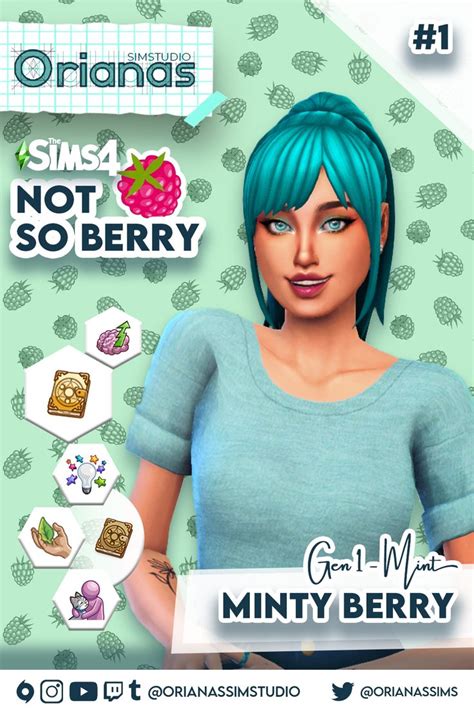 Not So Berry Challenge Gen1 Mint 1 Minty Berry The Sims 4 Em