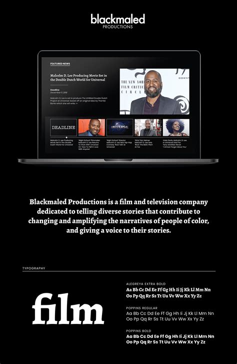Blackmaled Productions Website Design On Behance