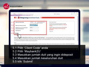 Welcome to maybank2u, malaysia's no. Cara Masukkan Duit Modal Dalam HLeBroking Menggunakan ...