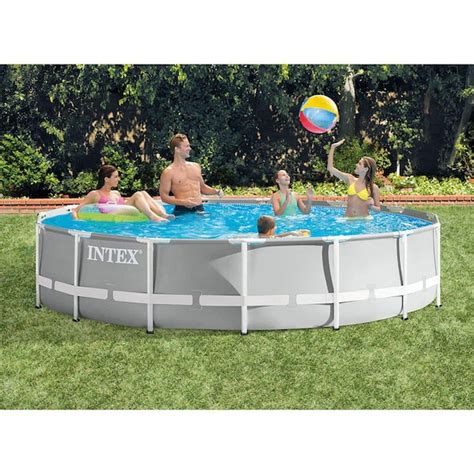 Intex 15 Ft W X 42 In H X 42 In D Prism Frame Above Ground Swimming
