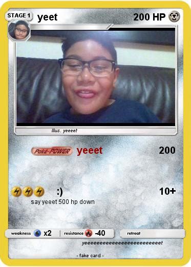 Pokémon Yeet 182 182 Yeeet My Pokemon Card