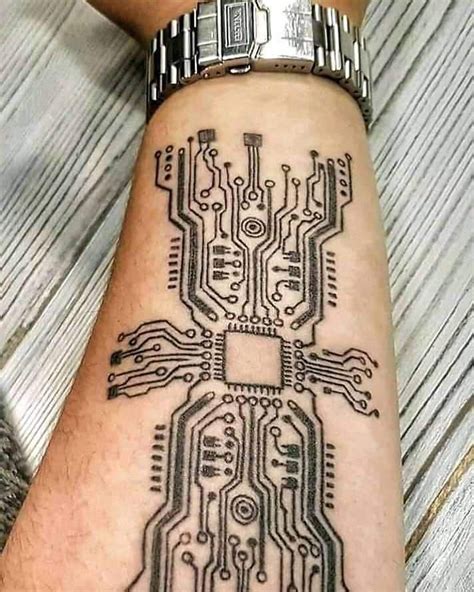 Electronics Tattoo 😐 Follow Spactronics Show Some ️ For Us By Doing