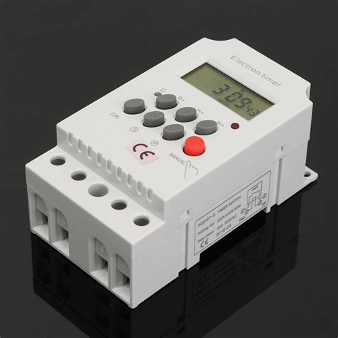 Digital Electronic Timer Switch Ac 220v 25a Din Rail Programmable