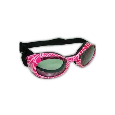 Doggles K9 Optix Shiny Pink Rubber Frame With Pink Lens Sunglasses