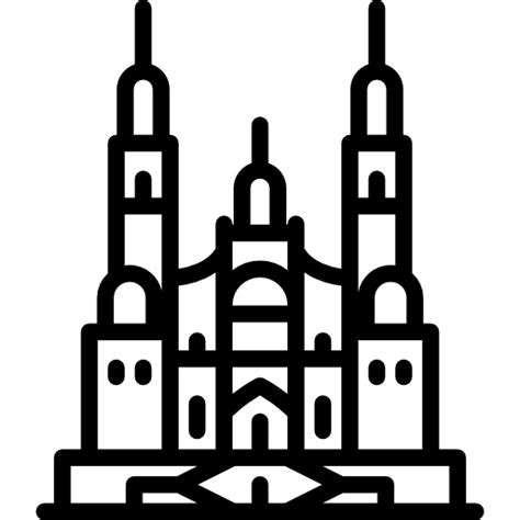 Catedral De Santiago De Compostela Iconos Gratis De Negocio