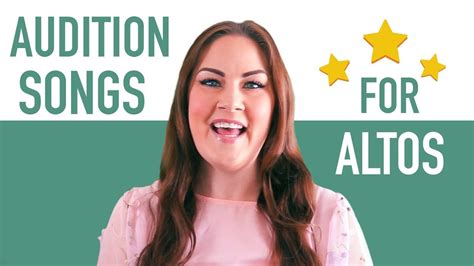 15 Good Audition Songs for Altos | Musical Theatre - YouTube | Audition