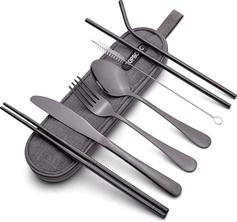 Buy Portable Stainless Steel Flatware Set Travel Camping Cutlery Set