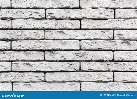 White Stone Wall Texture Abstract Masonry Background Stock Photo