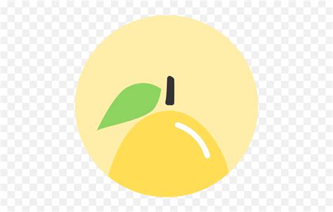 Lemon Icon Minimal Fruit Iconset Alex T Circle Emojilemon Emoji