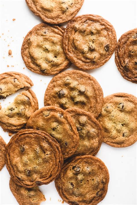 Thin And Crispy Chocolate Chip Cookies • Tates Style