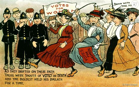 une caricature des suffragettes anglaises terrafemina