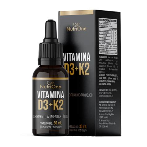 vit d3 2 000ui k2 mk7 120mcg gotas 120 doses nutrione nutracêuticos e vitaminas para uma