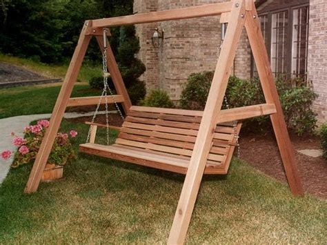 Outstanding Wooden Yard Swing With Canopy Martha Stewart Replacement