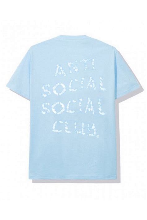 Anti Social Social Club Partly Cloudy Blue Tee Urban Outfitters