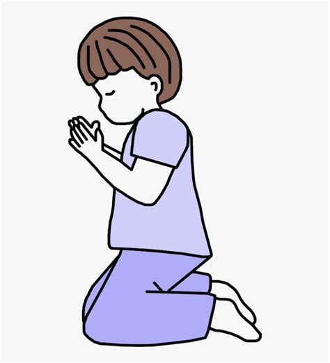 Praying Child Clipart Christian Prayer Cartoon Png Transparent Png