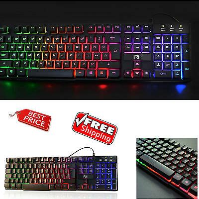 If nothing happens when you press the backlight key, proceed to the next step. Gaming Keyboard Rainbow Color LED Light Up usb Wired Large ...