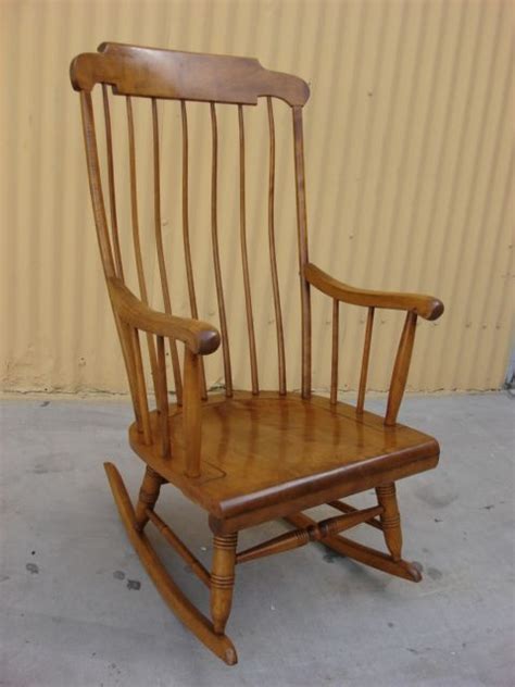 American Antique Maple Rocking Chair Dates From 1910 Vintage