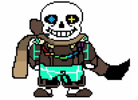 Doesn't work with mirror & pixel size must be 1. Ink!Sans | Pixel Art Maker
